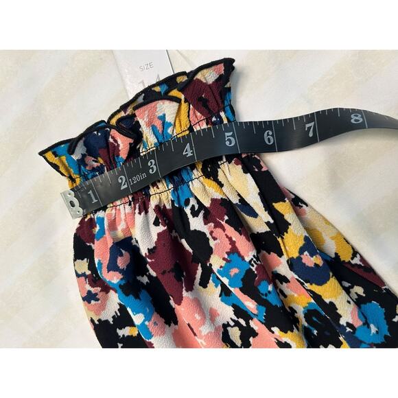 NWT Donna Morgan Off The Shoulder Printed Short Sleeve Midi Dress 14/Med - Picture 16 of 16